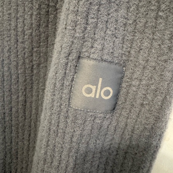 ALO Snuggle Up Sweater High-Waist Wide Leg Pant EUC Size Medium - Picture 5 of 6